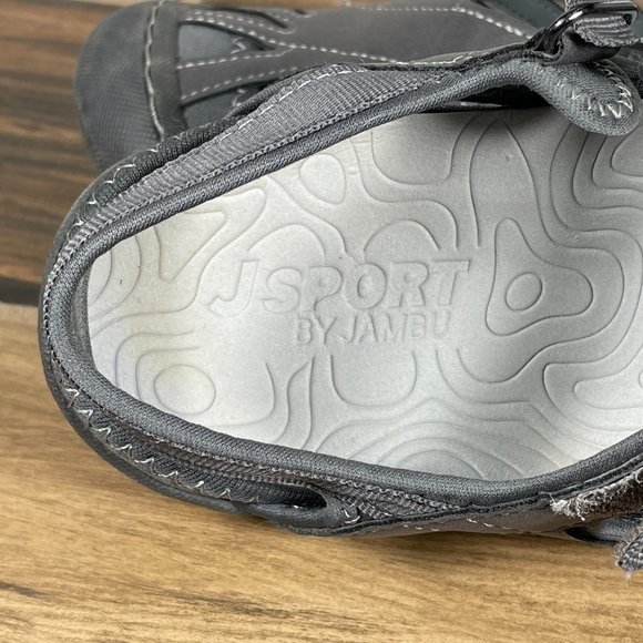 JSport by Jambu Poppy Womens Size 8.5 Shoes Gray All Terra Traction Sport Sandal - Picture 11 of 14